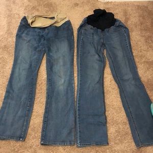 Maternity Pregnancy Jeans Lot of 2